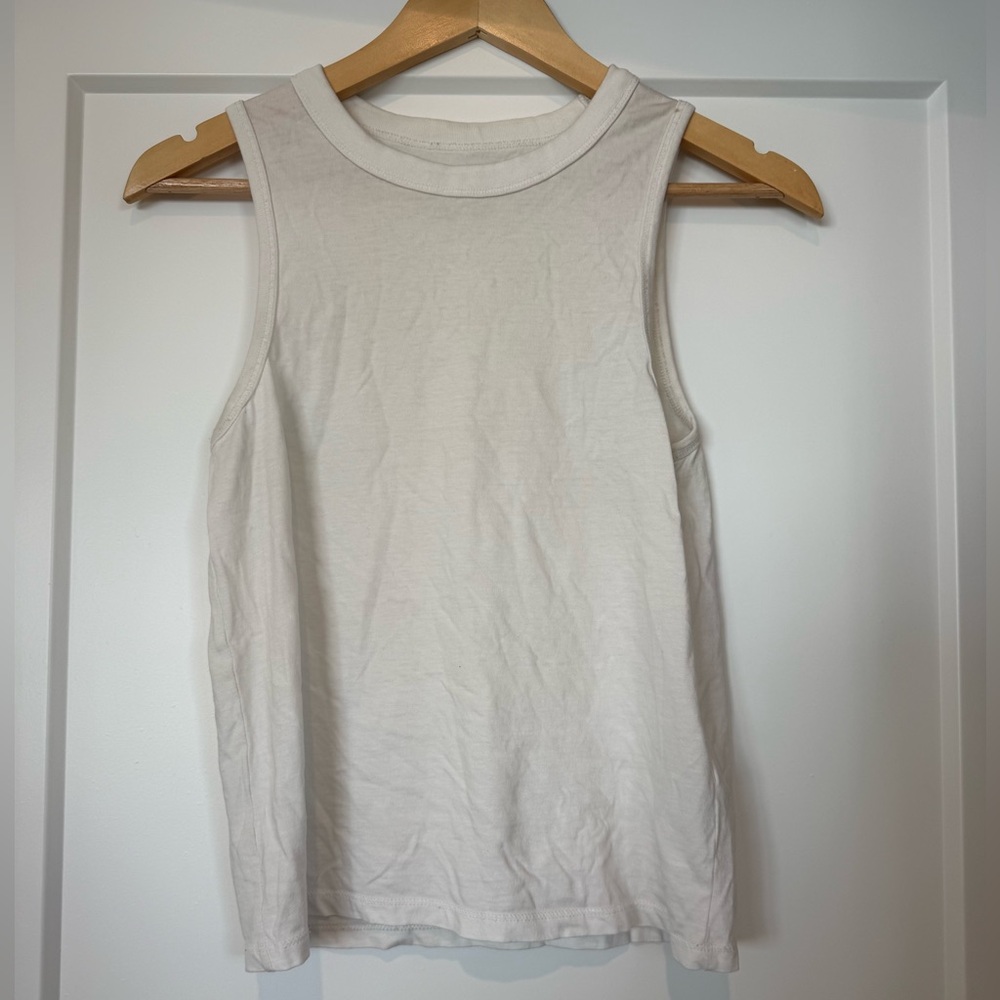 Madewell White Cotton Tank